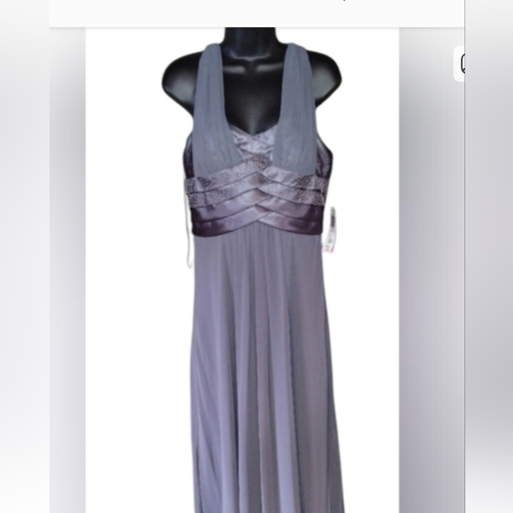 Patra NWT formal gown and scarf, size 8 pale purple sleeveless - Picture 14 of 14